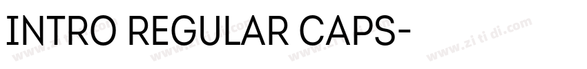 Intro Regular Caps字体转换